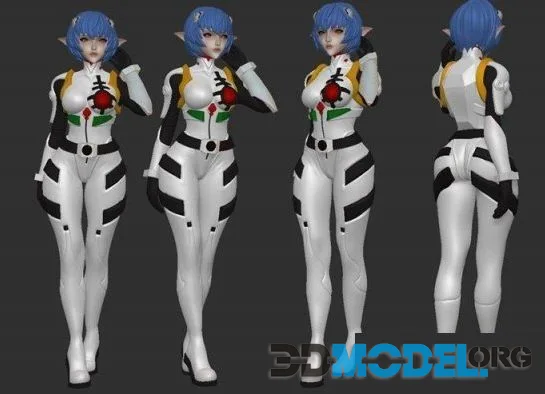 Rei Ayanami Space Elf Figurine