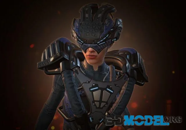 Sci-fi girl (PBR)