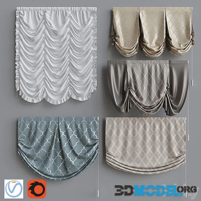 Set of Roman Curtains 4