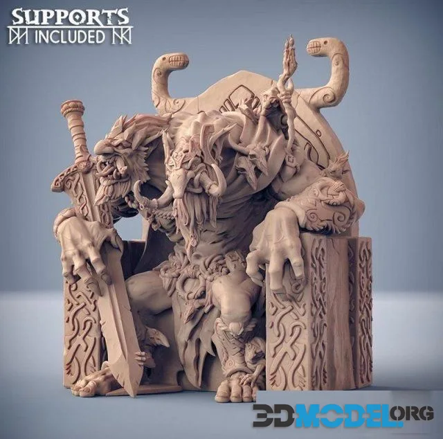 Trollking Drungvandel on his Throne