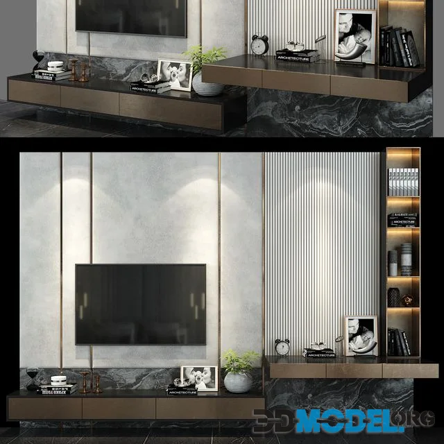 TV shelf set 119