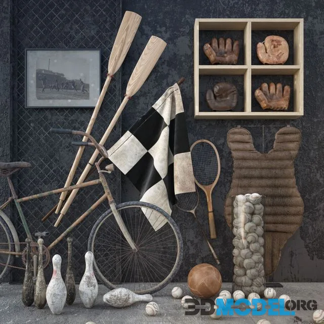 Vintage sport decor