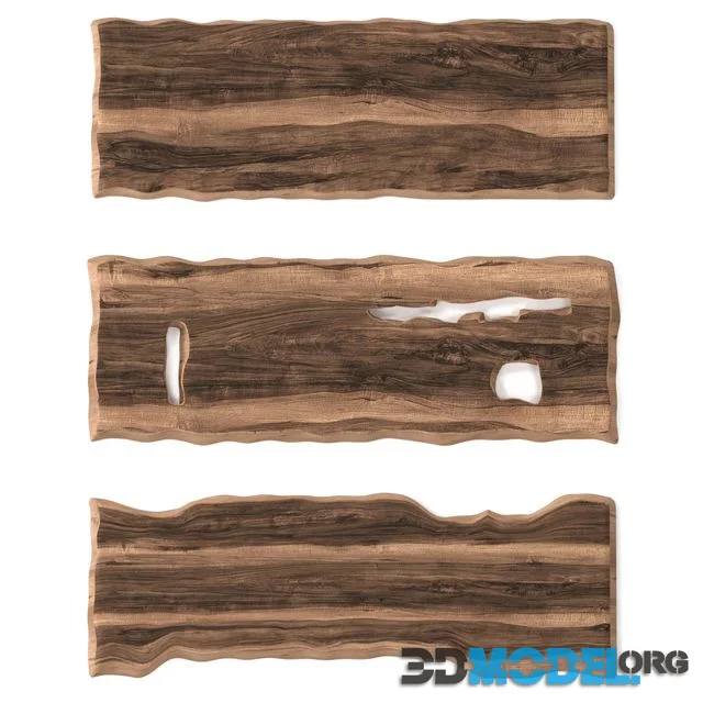 Wooden slabs