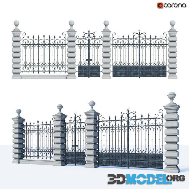 wrought fence
