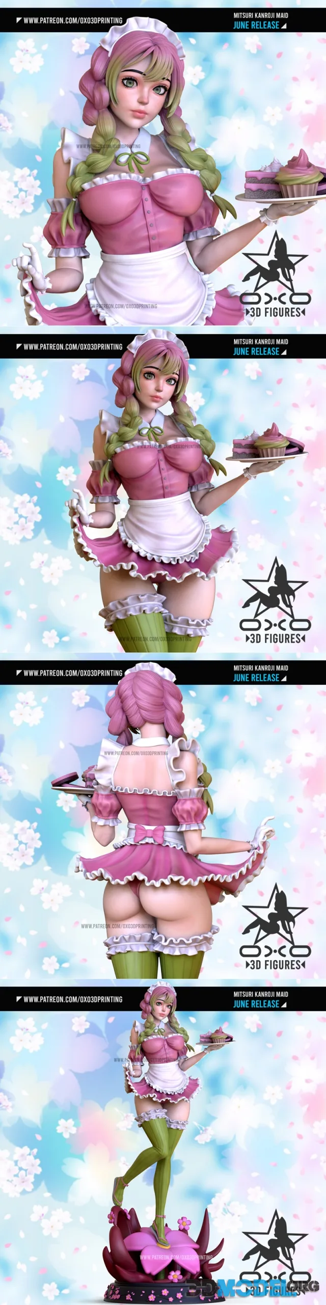 OXO3D - Mitsuri Kanroji Maid – Printable