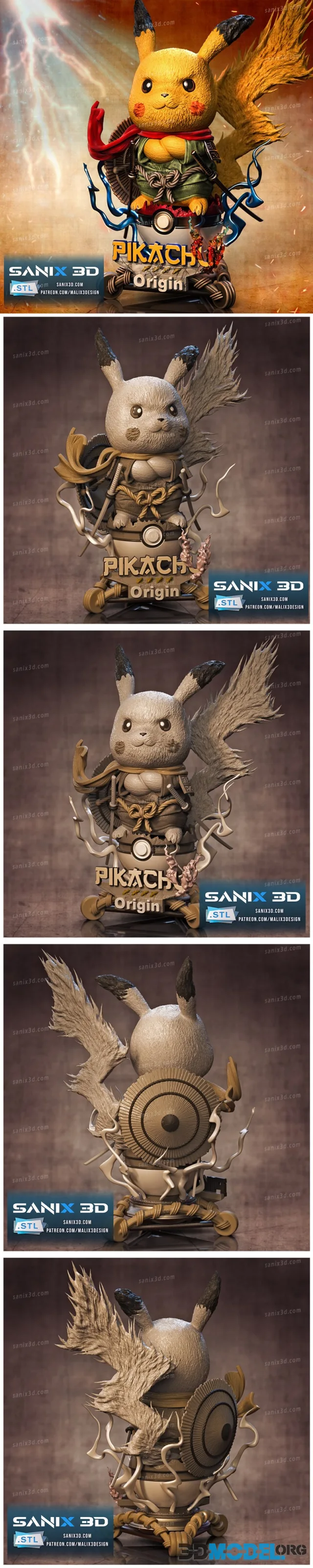 Sanix - Pikachu (Pokemon) – Printable