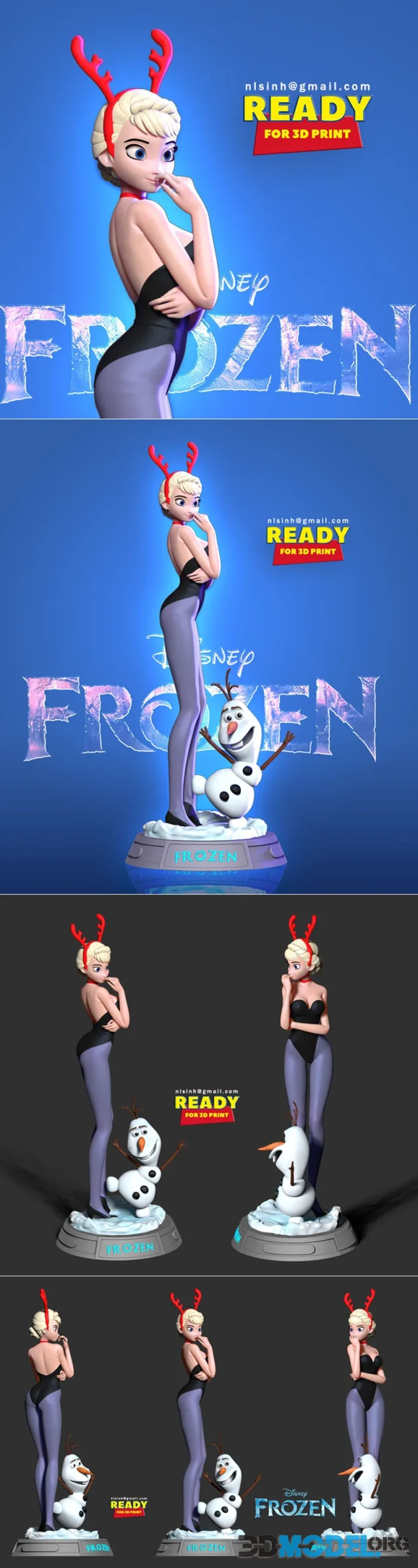 Elsa and Olaf – Printable