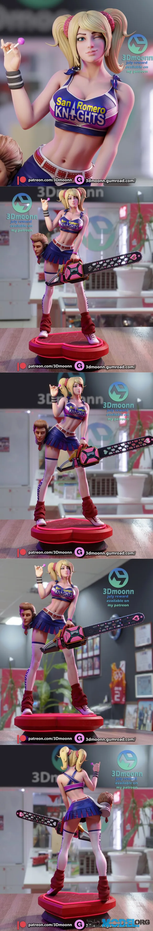 3DMoonn - Lollipop Chainsaw Ultimate & Merchant tier – Printable