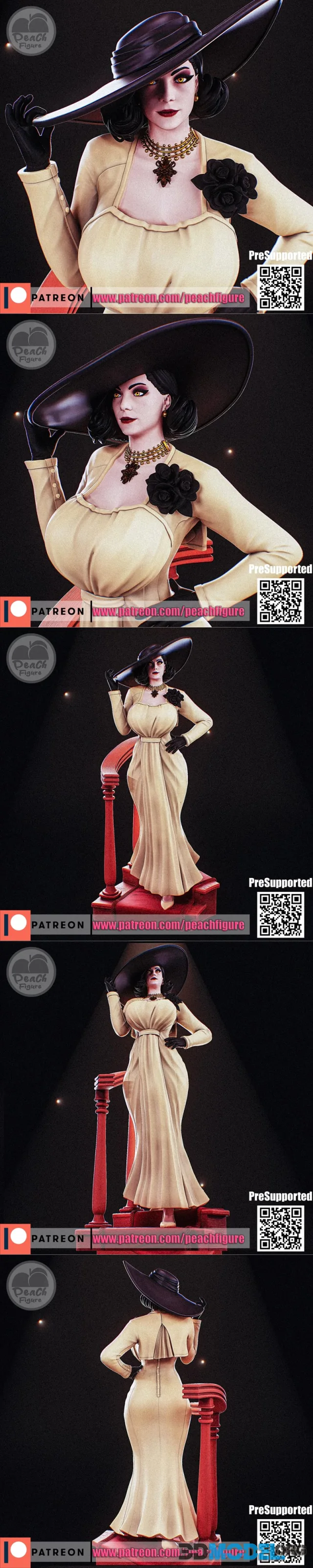 Peach Figure - Lady Dimitrescu – Printable