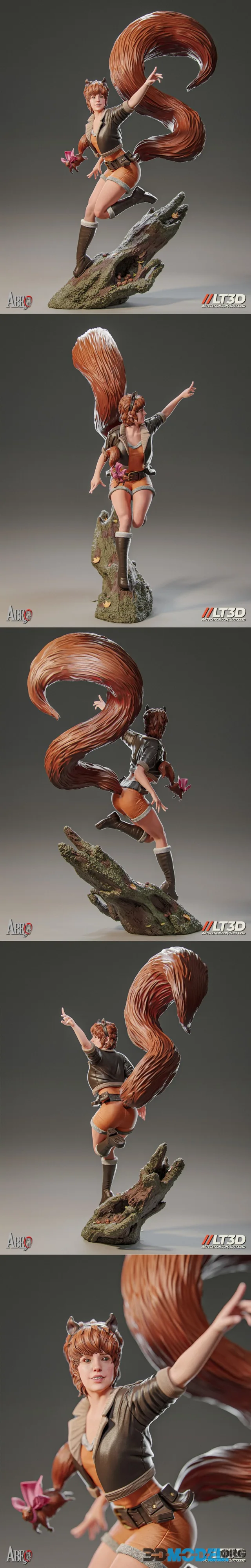 Abe3D - Squirrel Girl – Printable