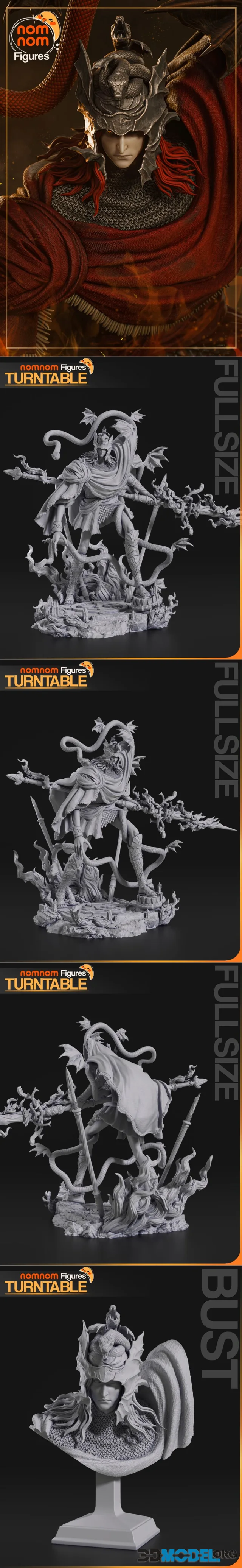 Nomnom Figures - Messmer the Impaler - Elden Ring – Printable