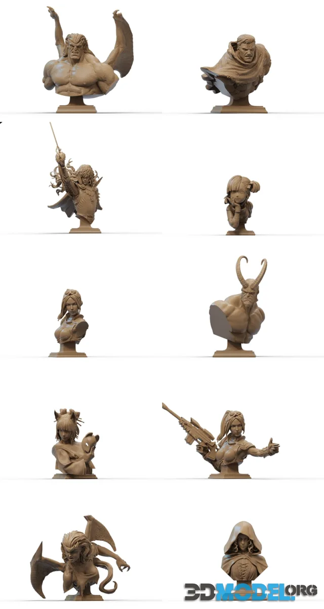 Ca 3d Studios – Bust july 2024 – Printable