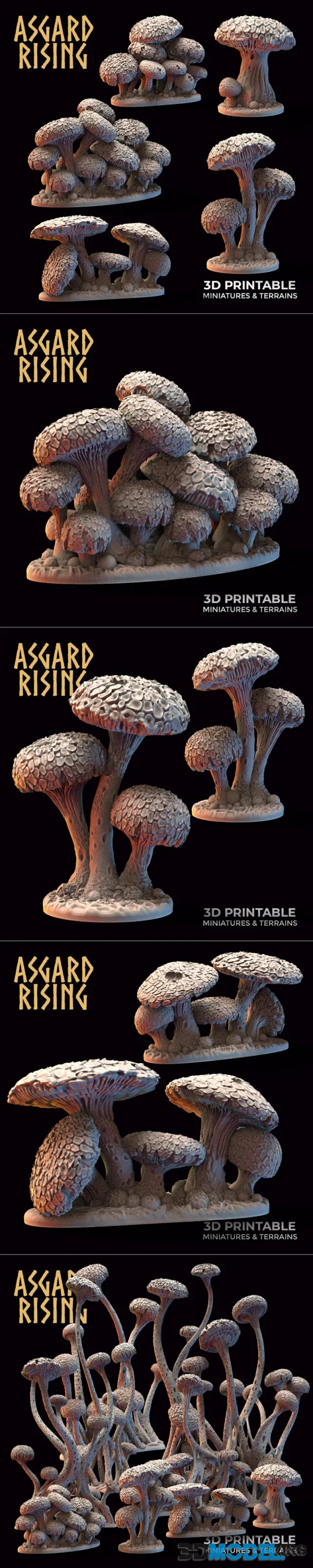 Amanita Fungi Forest Set – Printable