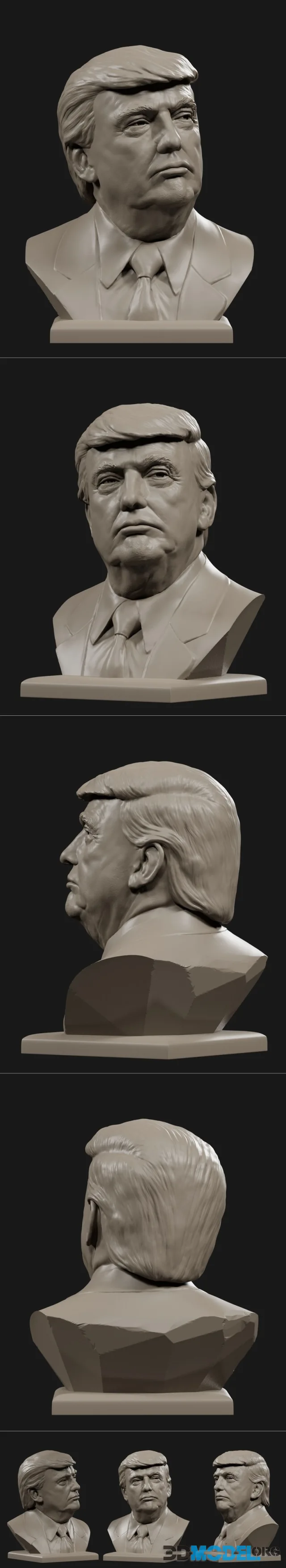 Donald Trump bust №4 – Printable
