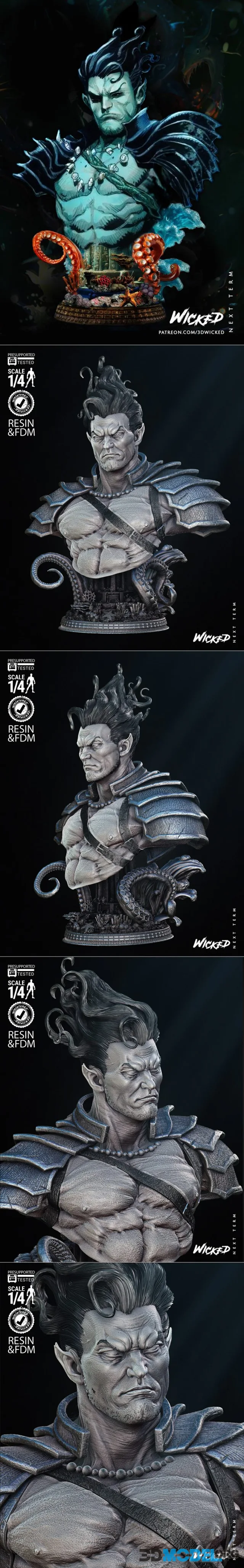 WICKED - Namor Bust Portrait – Printable