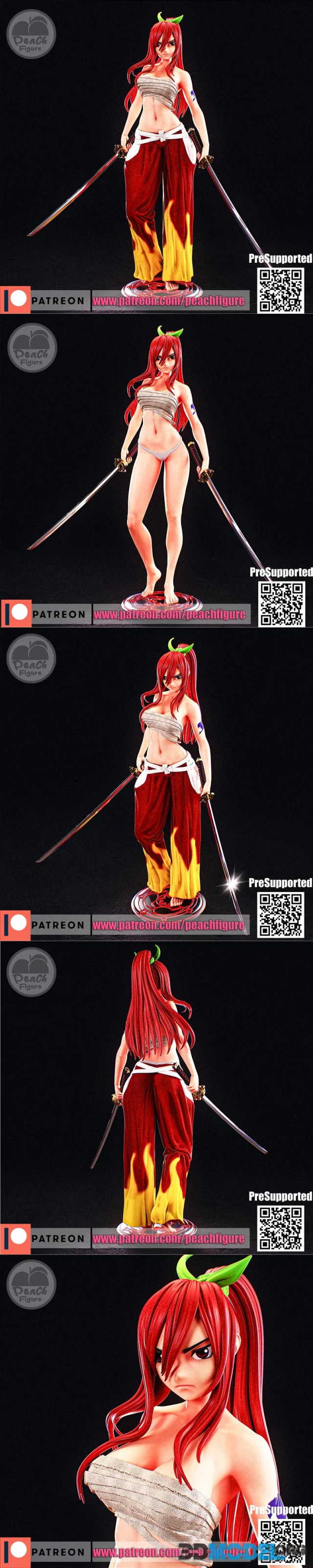 Peach Figure - Erza Scarlet – Printable