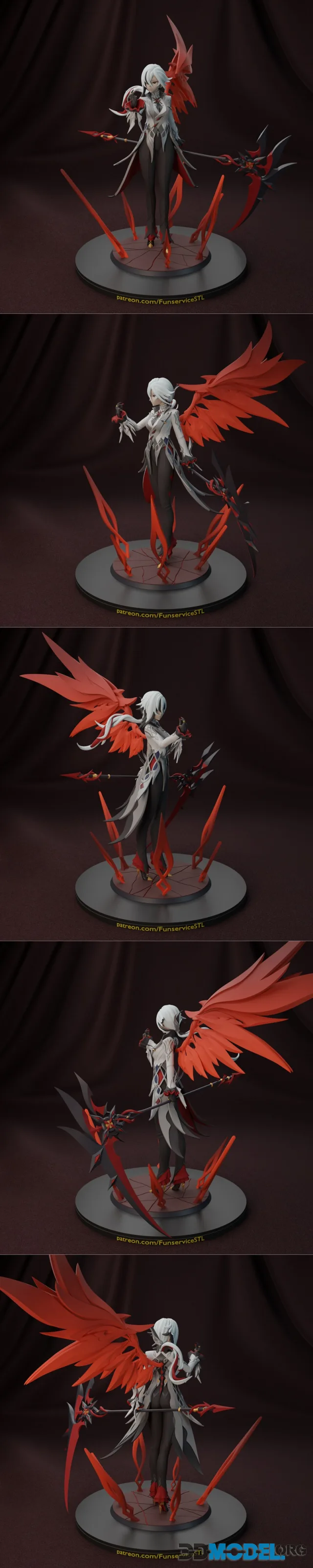 Arlecchino from Genshin Impact – Printable
