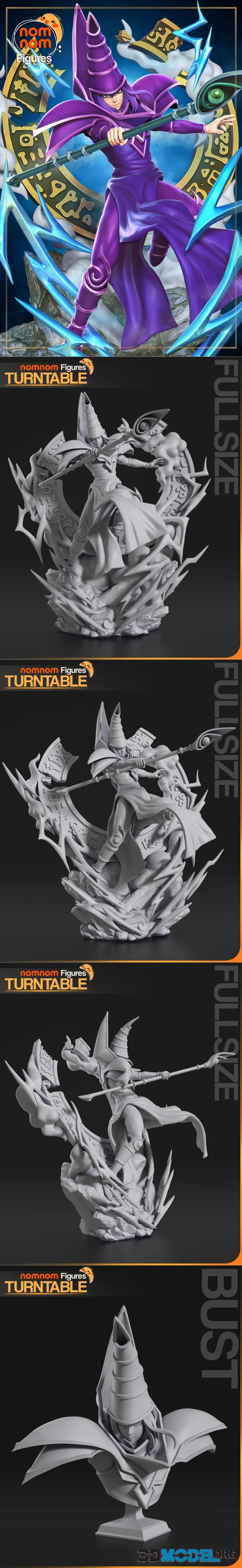 Nomnom Figures - Dark Magician from Yu-Gi-Oh – Printable