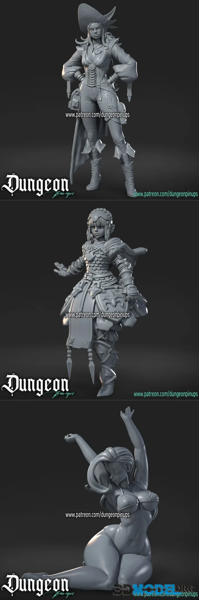 Dungeon Pin-ups May 2024 – Printable