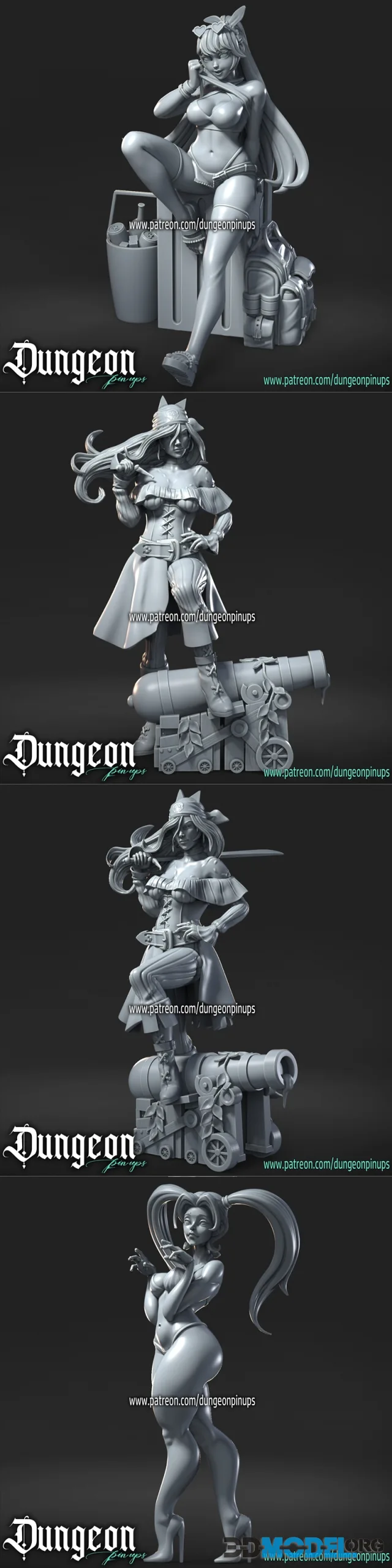 Dungeon Pin-ups June 2024 – Printable