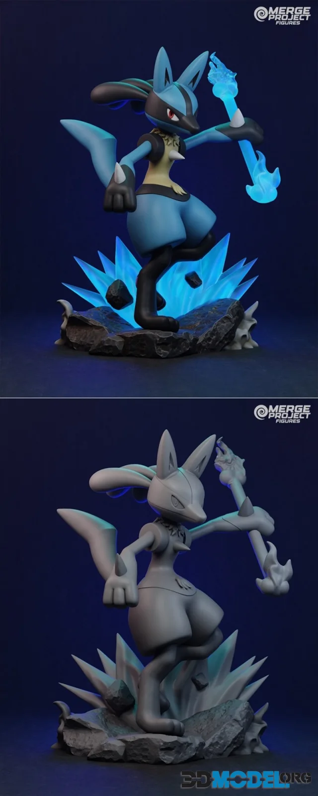 Merge Project Figures - Lucario – Printable