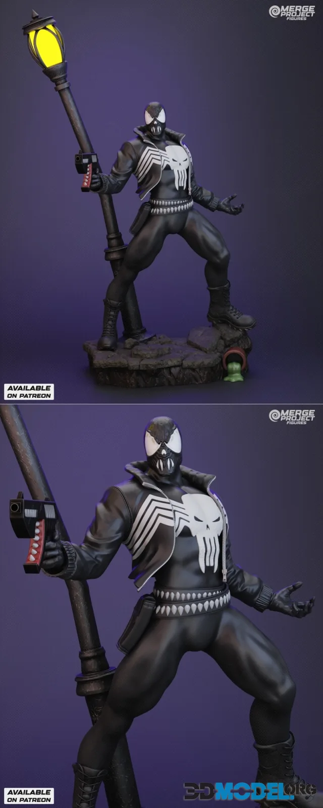 Merge Project Figures - Venomized Punisher – Printable