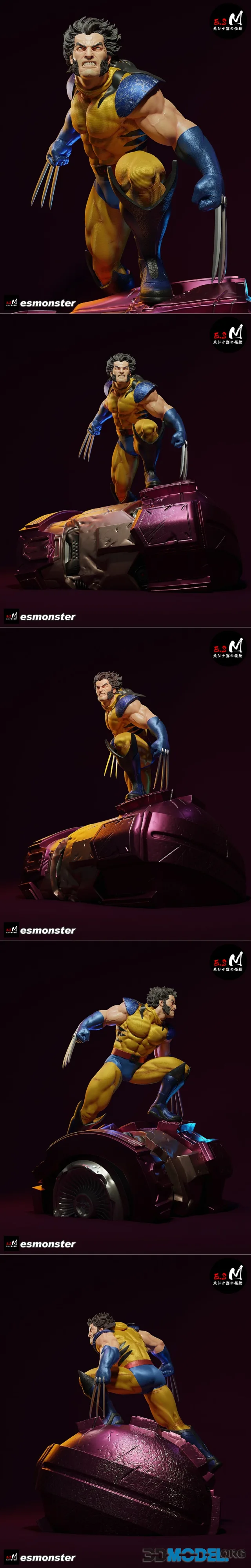 E.S Monster - Wolverine vs Sentinel Marvel – Printable