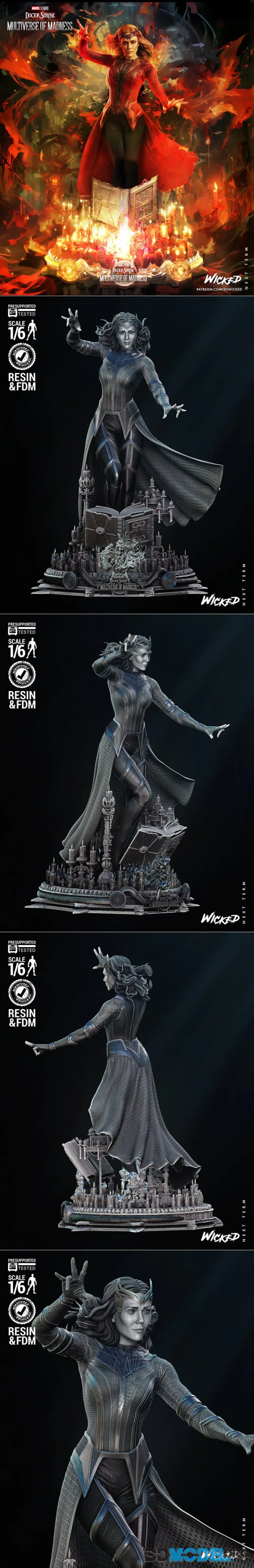 WICKED - Scarlet Witch Sculpture – Printable