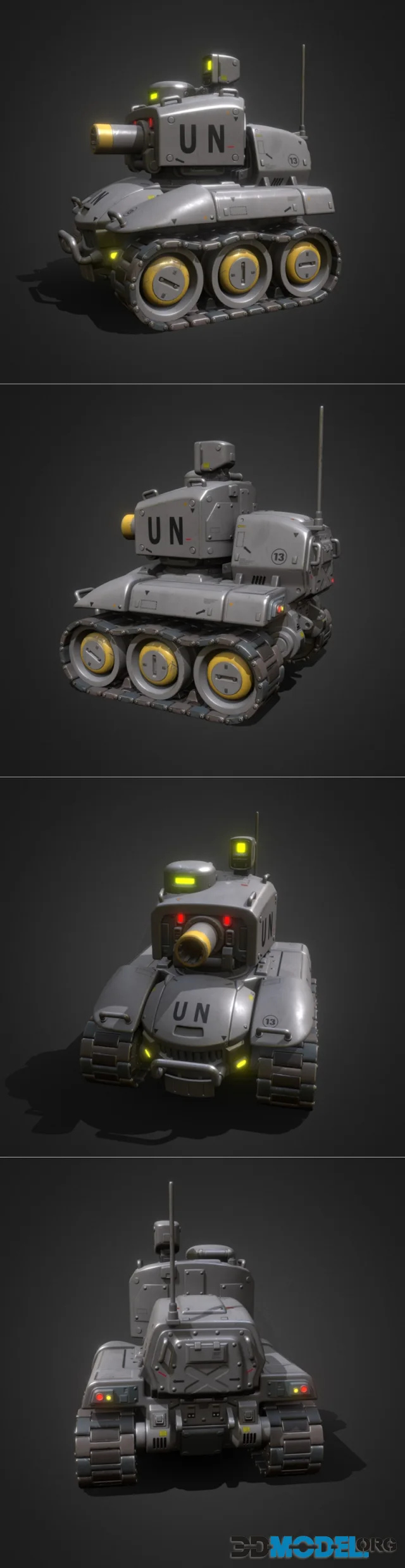 Toon scifi Battle Tank J-5 – Printable