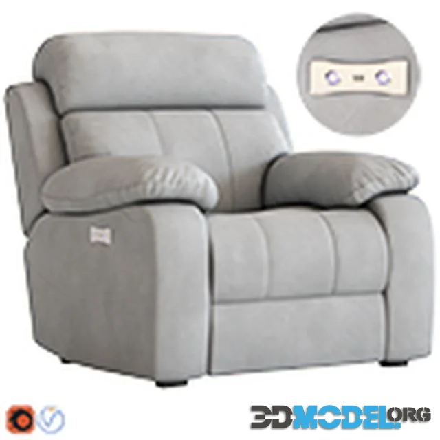 Armchair with foot lift