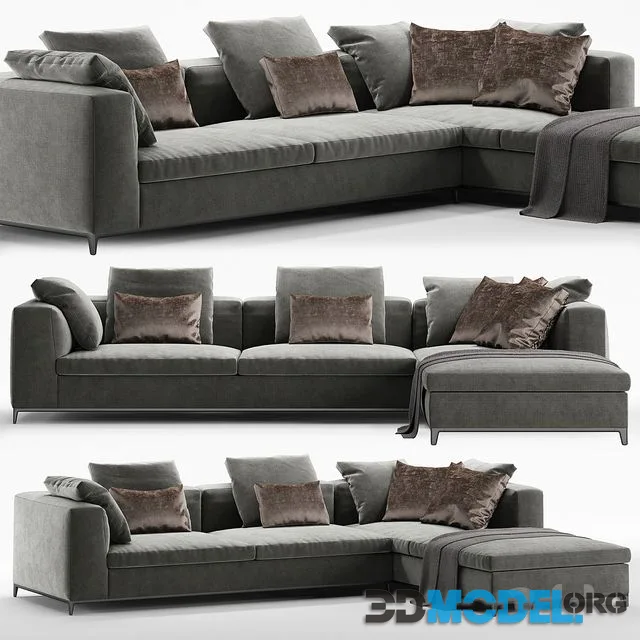 3D Model – B&B Italia Michel Club Sofa Set