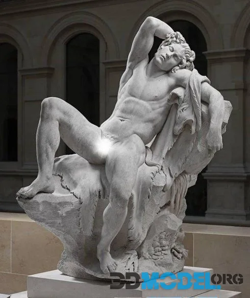 Barberini Faun or Drunken Satyr, Glyptothek in Munich Germany, Copy Louvre France