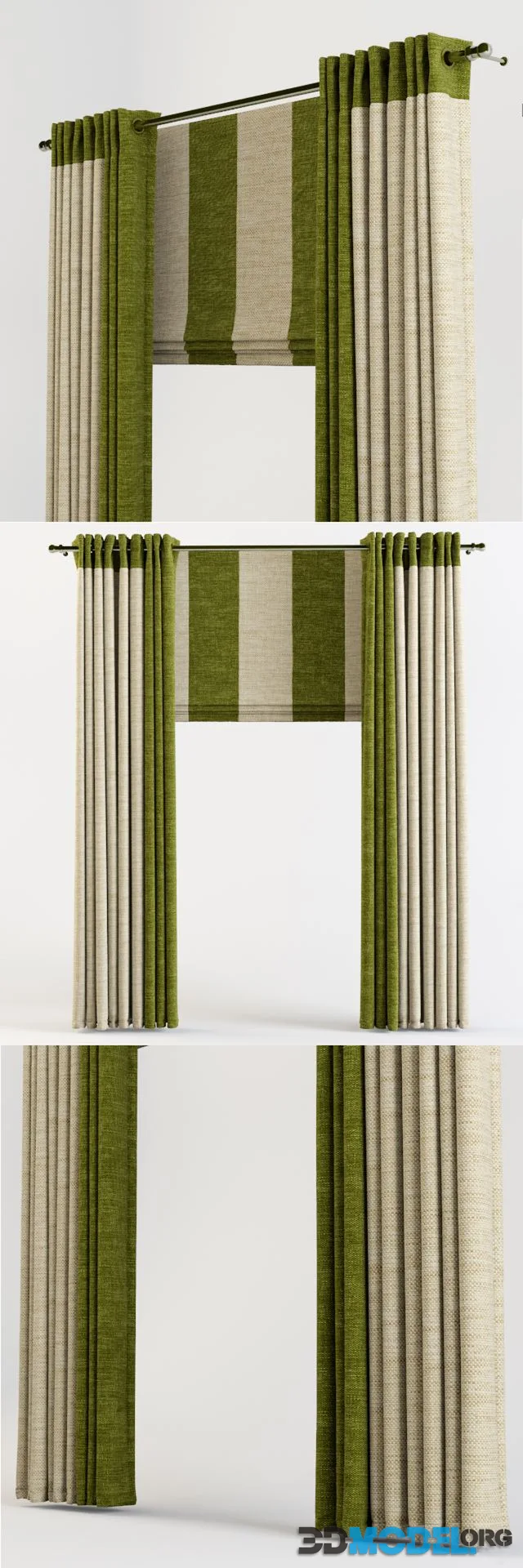 Curtains on the eyelets