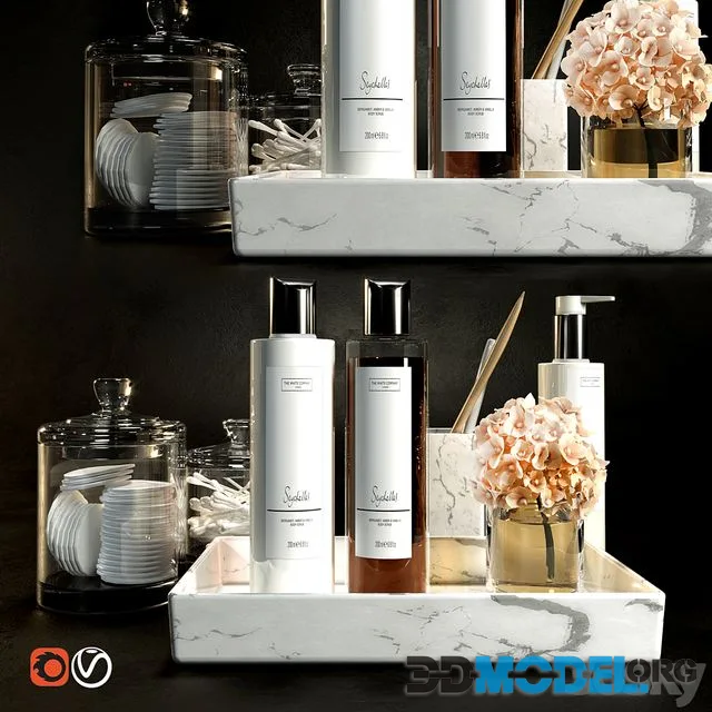 Decorative set to the bathroom