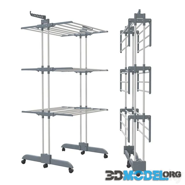 Folding clothes dryer