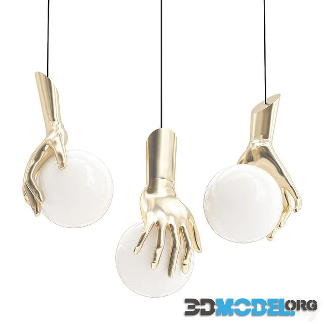 3D Model – Gold hand