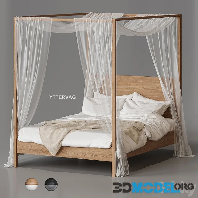 Ikea Yttervåg Four-Poster Bed