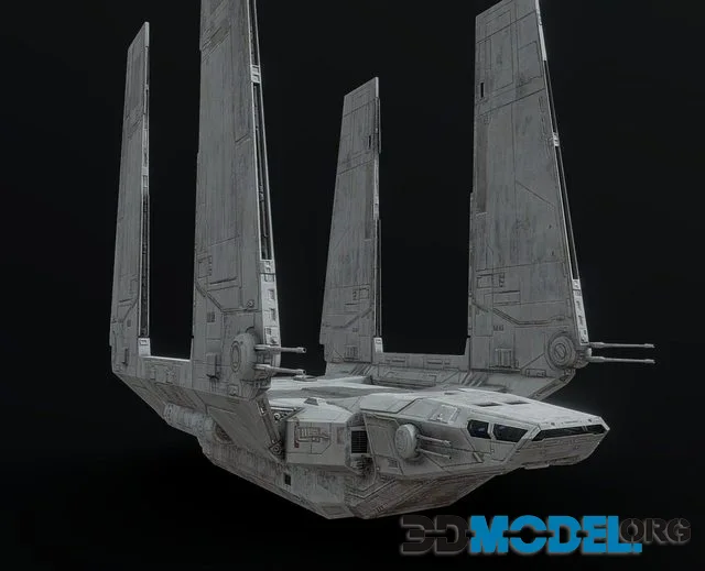Low Poly Star Wars Zeta Shuttle
