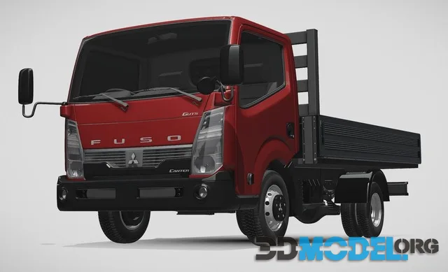 Mitsubishi fuso canter guts tipper (Blender)