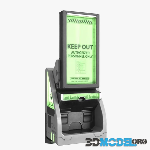 Sci Fi Scanner Display v4 Low-poly (PBR)