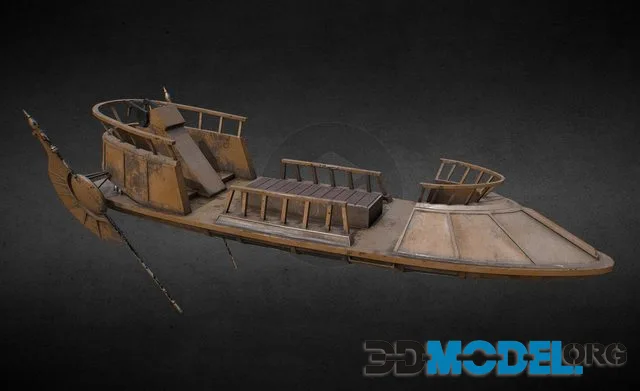 3D Model – Star Wars Bantha Ii Cargo Skiff