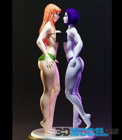 Starfire and Raven