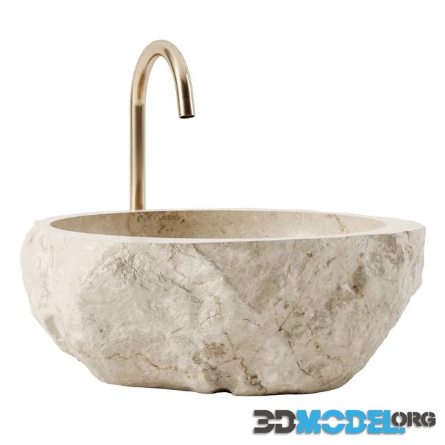 Beige Stone Sink 1