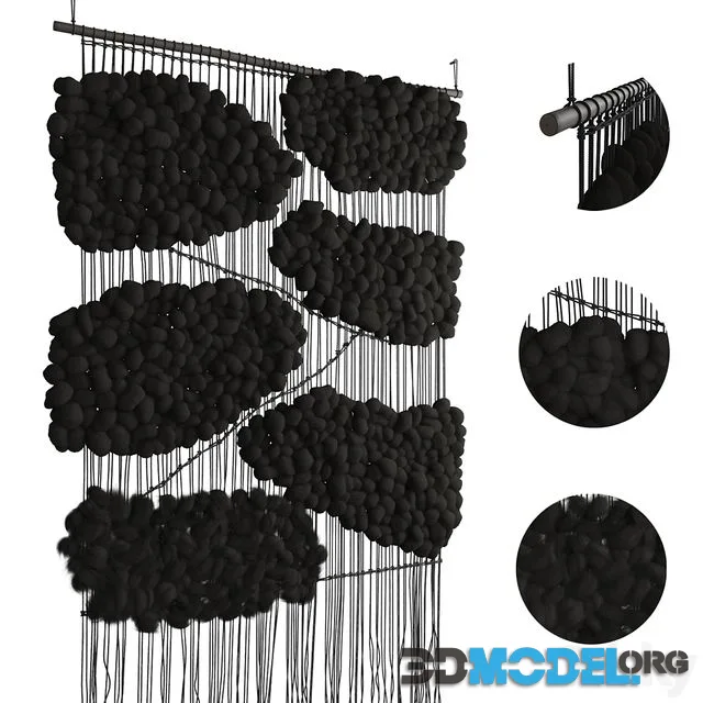 Tapestry Cloud Black by Helen Loom