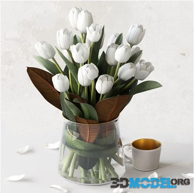 Tulips and cup
