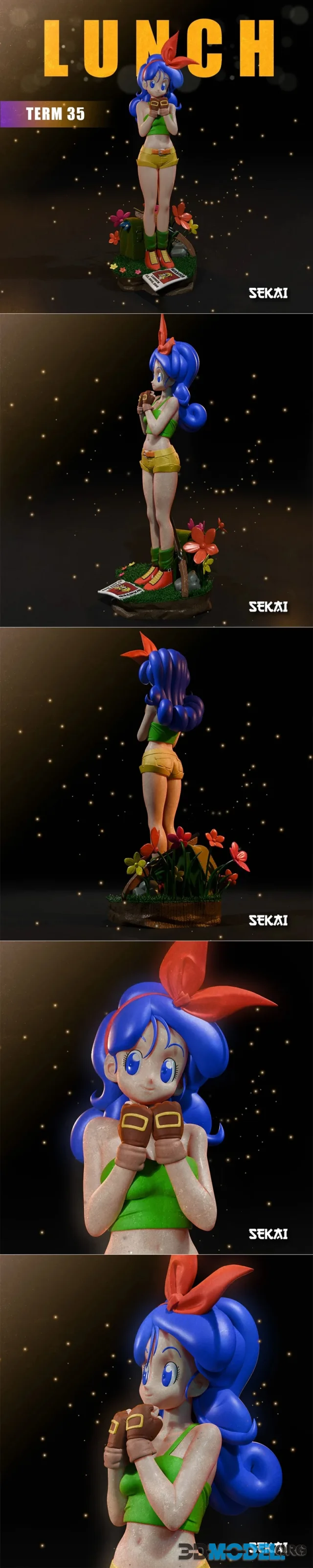 Sekai - Launch Sculpture and Bust – Printable