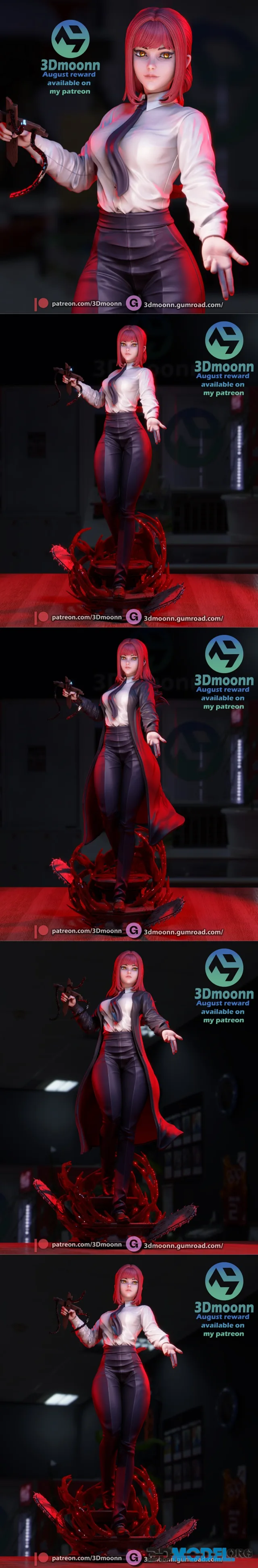 3Dmoonn - Makima Stl Ultimate & Merchant tier – Printable