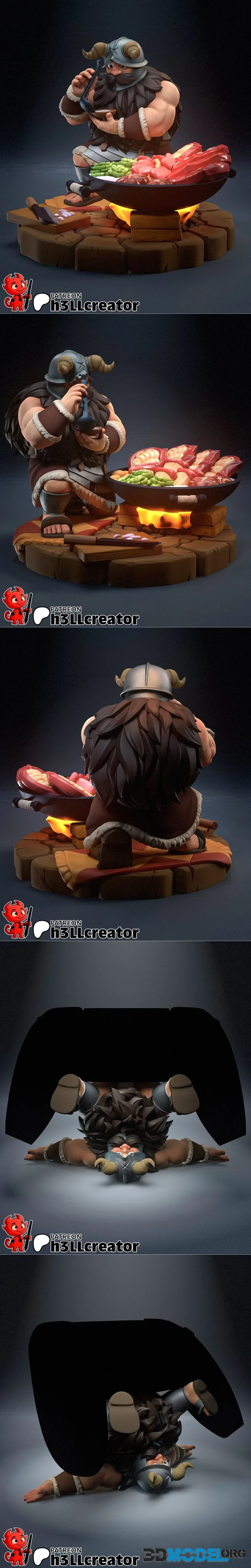h3ll creator - Dungeon Meshi Senshi and Soporte Joystick – Printable
