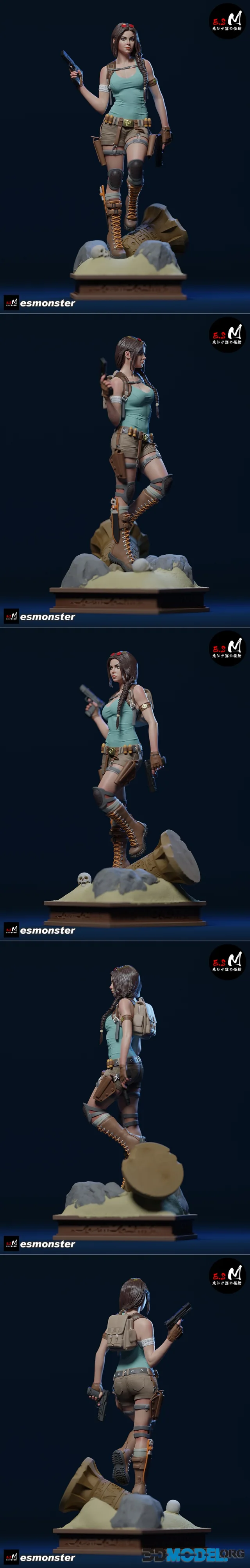 E.S Monster - Lara Croft – Printable