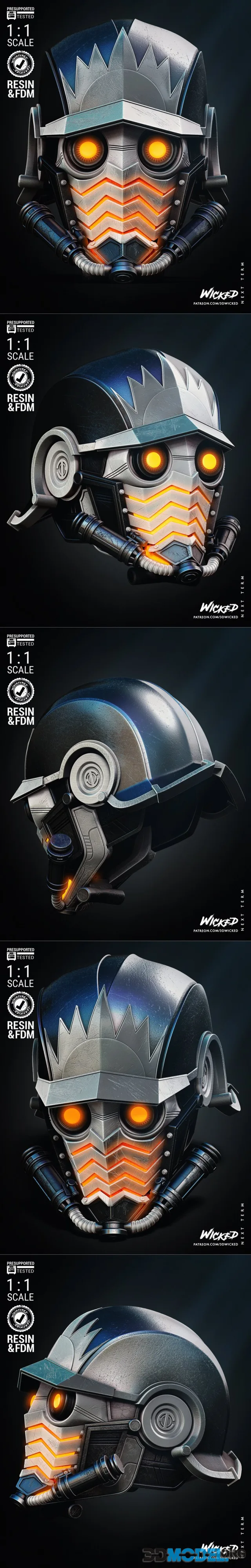 Wicked - Star Lord Helmet – Printable